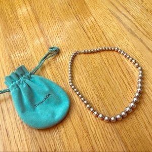 Authentic Tiffany & Co Graduated Ball Necklace